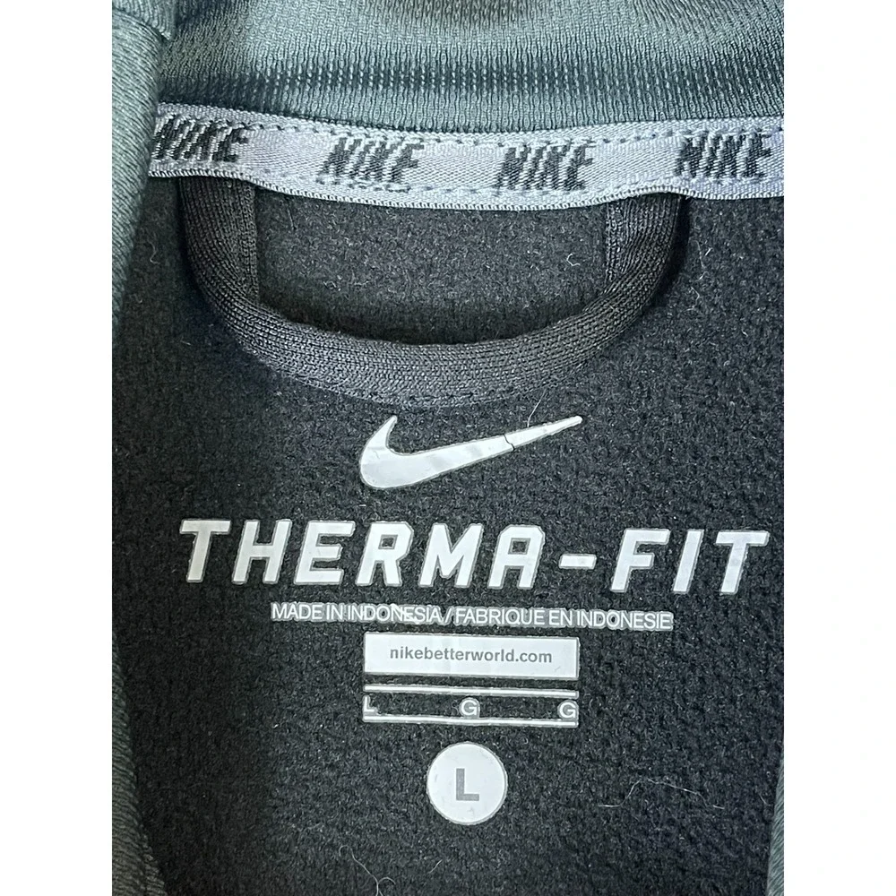 SM Nike Hoodie Mens L Therma-FIT Black Basketball Pullover 621940-020 EUC